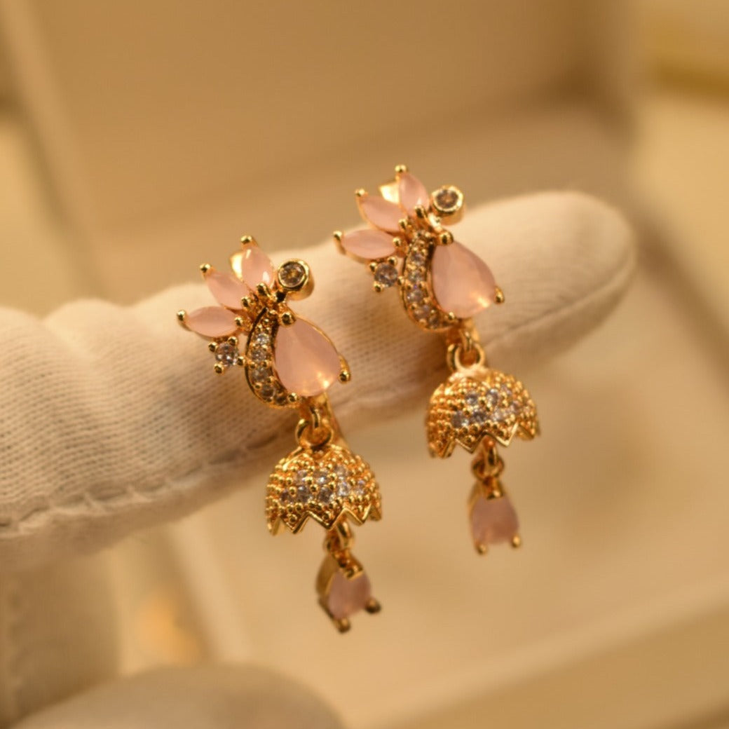 Elegant Design Gold Plated Earrings For Girls/women