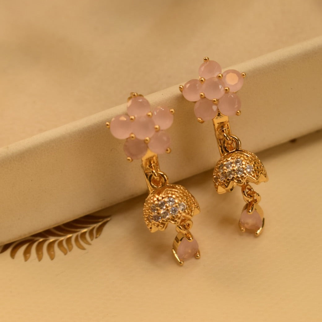 Elegant Design Gold Plated Earrings For Girls/women