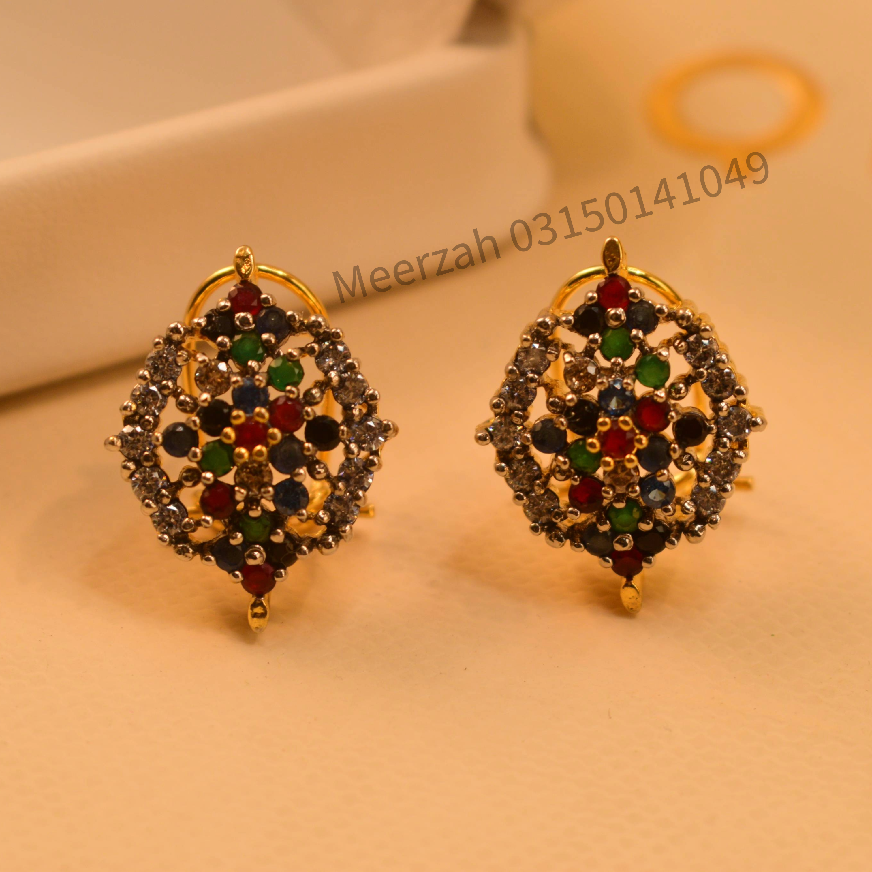 Glamorous Elegant Design Real Stones Earrings For Girls/women