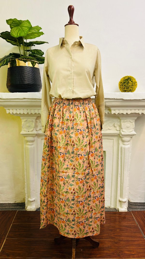 Gorgeous Stylish Cotton Shirt & Skirt Set