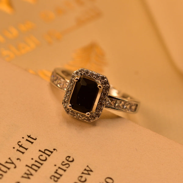 Charming Design Silver Plated Crystal Stone Ring For Girls/Women