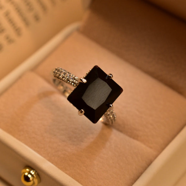 Charming Design Silver Plated Real Stones Ring For Girls/Women