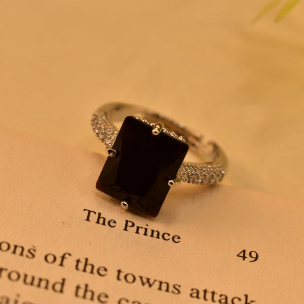 Charming Design Silver Plated Real Stones Ring For Girls/Women