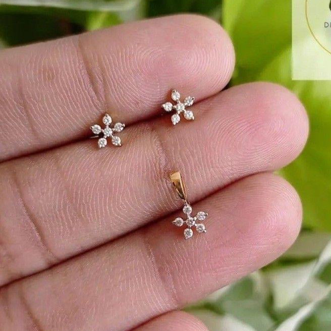 925 Chandi 2.5 grams 18K Gold Plated Necklace Set for Girls/Women