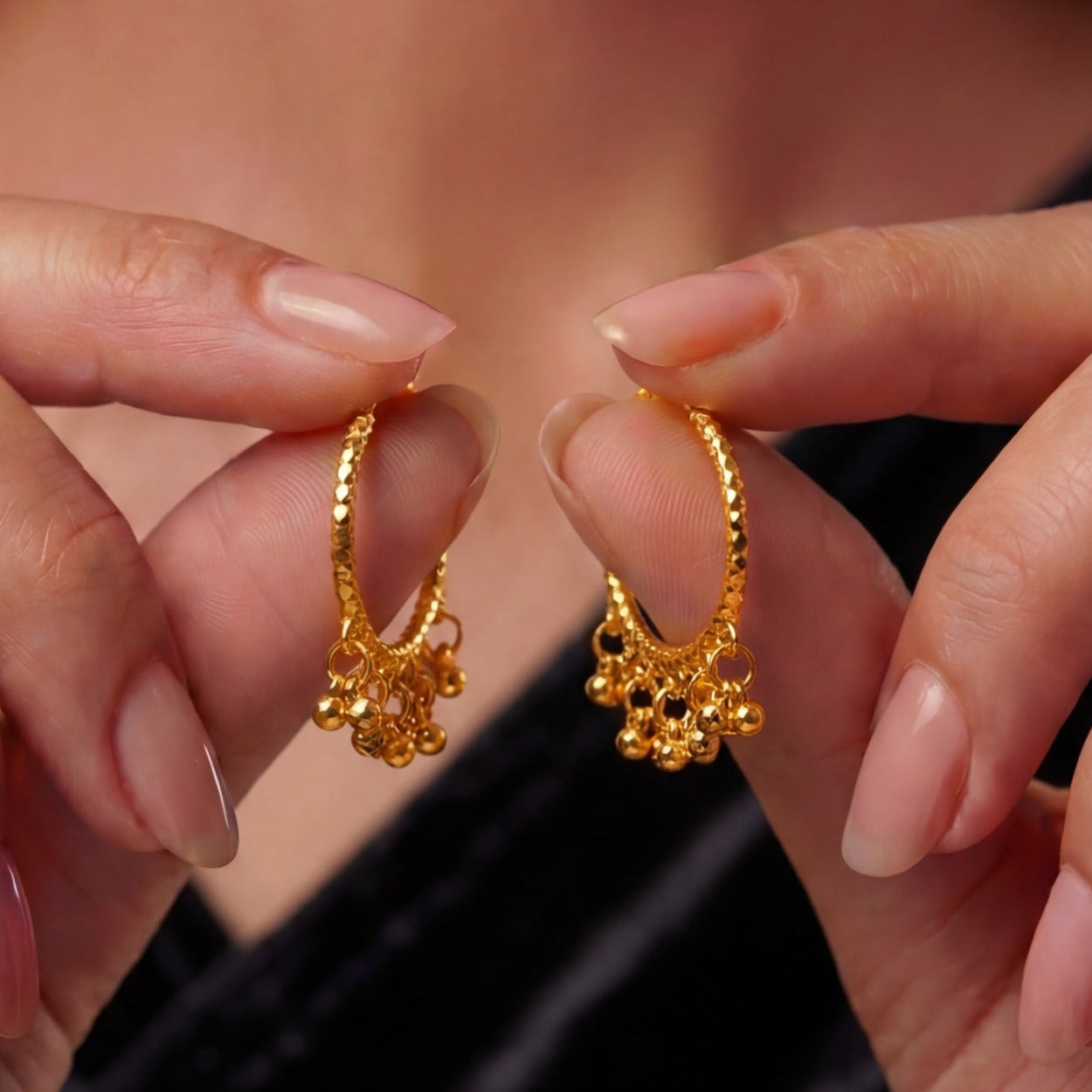 Luxury Unique Design Gold Plated Earrings For Girls/women