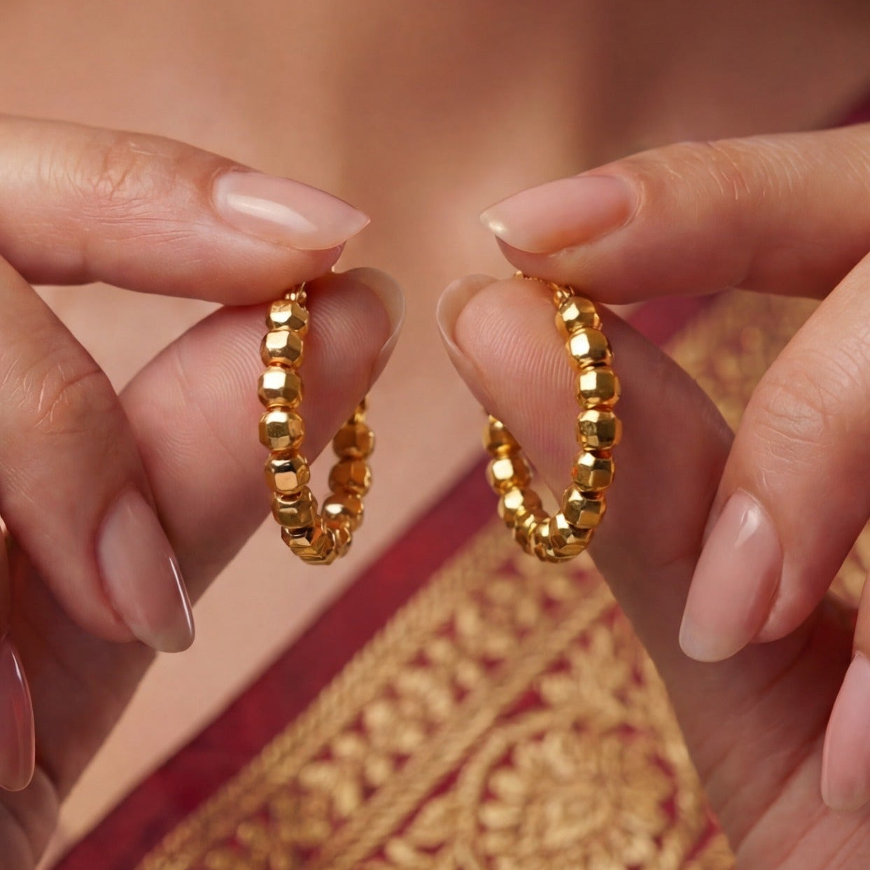 Sparkling Unique Design Gold Plated Earrings For Girls/women