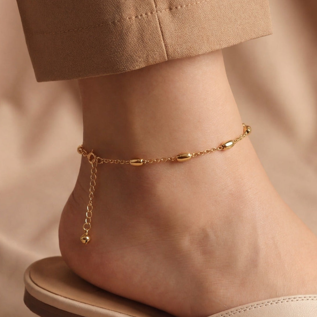 Fancy Unique Design Gold Plated Anklet for Girls/Women