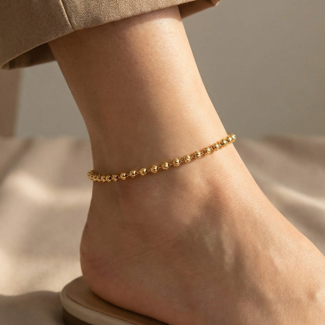 Stylish Unique Design Gold Plated Anklet for Girls/Women