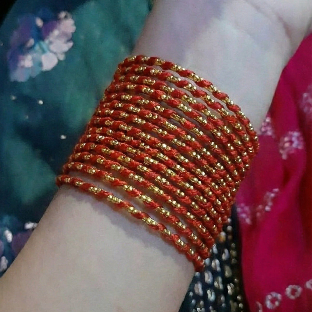 Glamorous Unique Design 12pc Bangle Set for Girls/Women