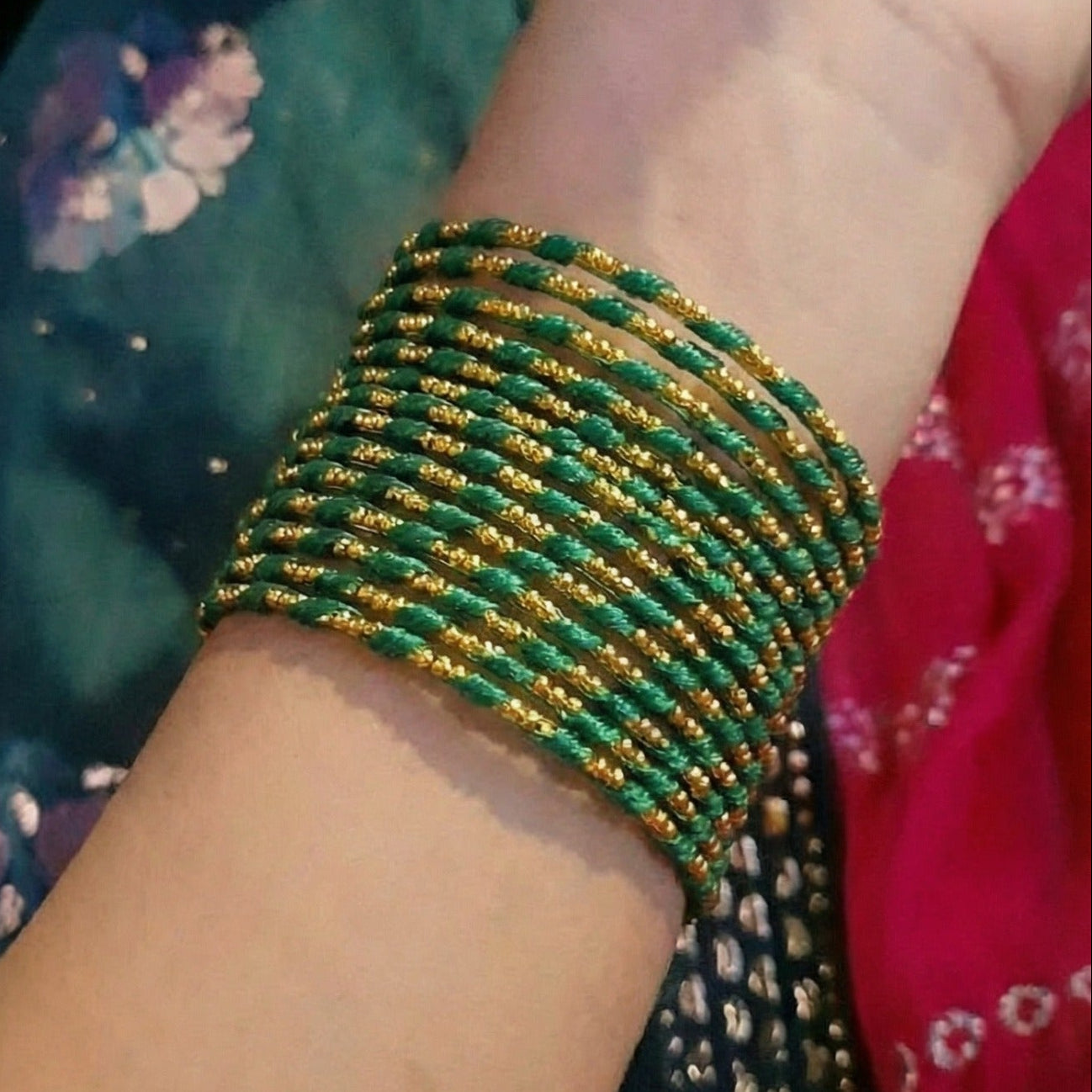 Glamorous Unique Design 12pc Bangle Set for Girls/Women