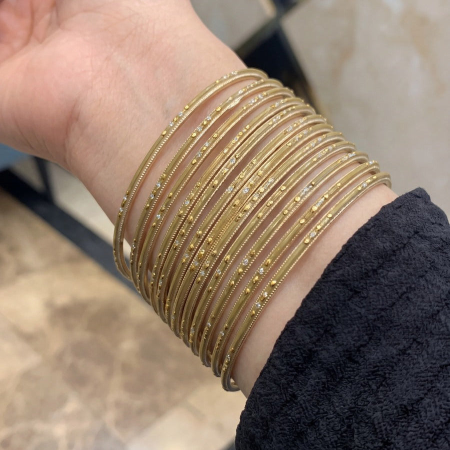Gorgeous Unique Design 12pc Bangle Set For Girls/women