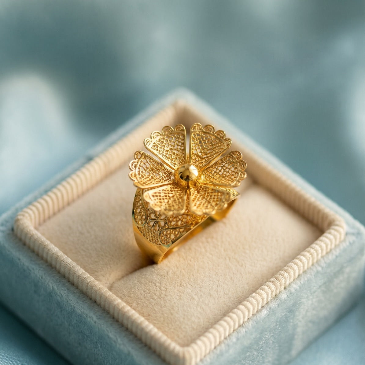 Stylish Unique Design Gold Plated Adjustable Ring For Girls/Women