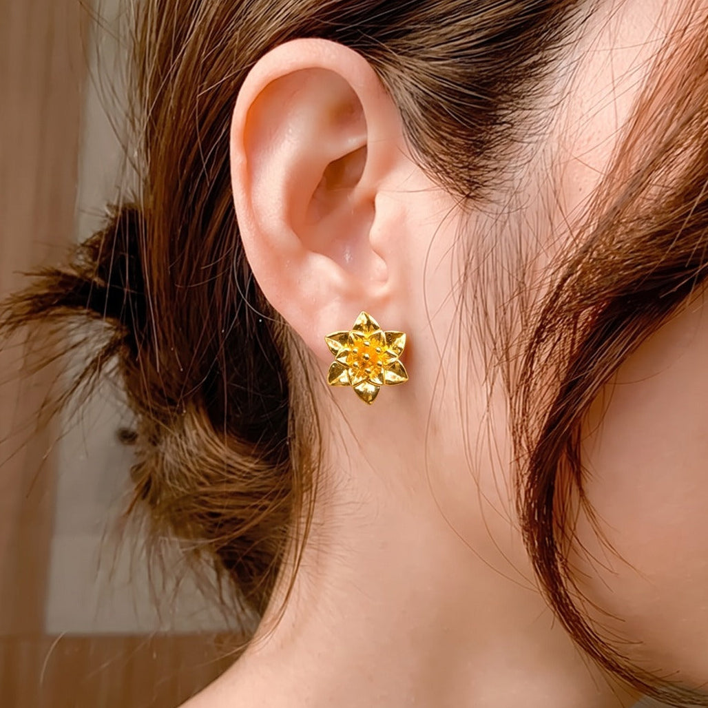 Stylish Unique Design Gold Plated Earrings For Girls/women