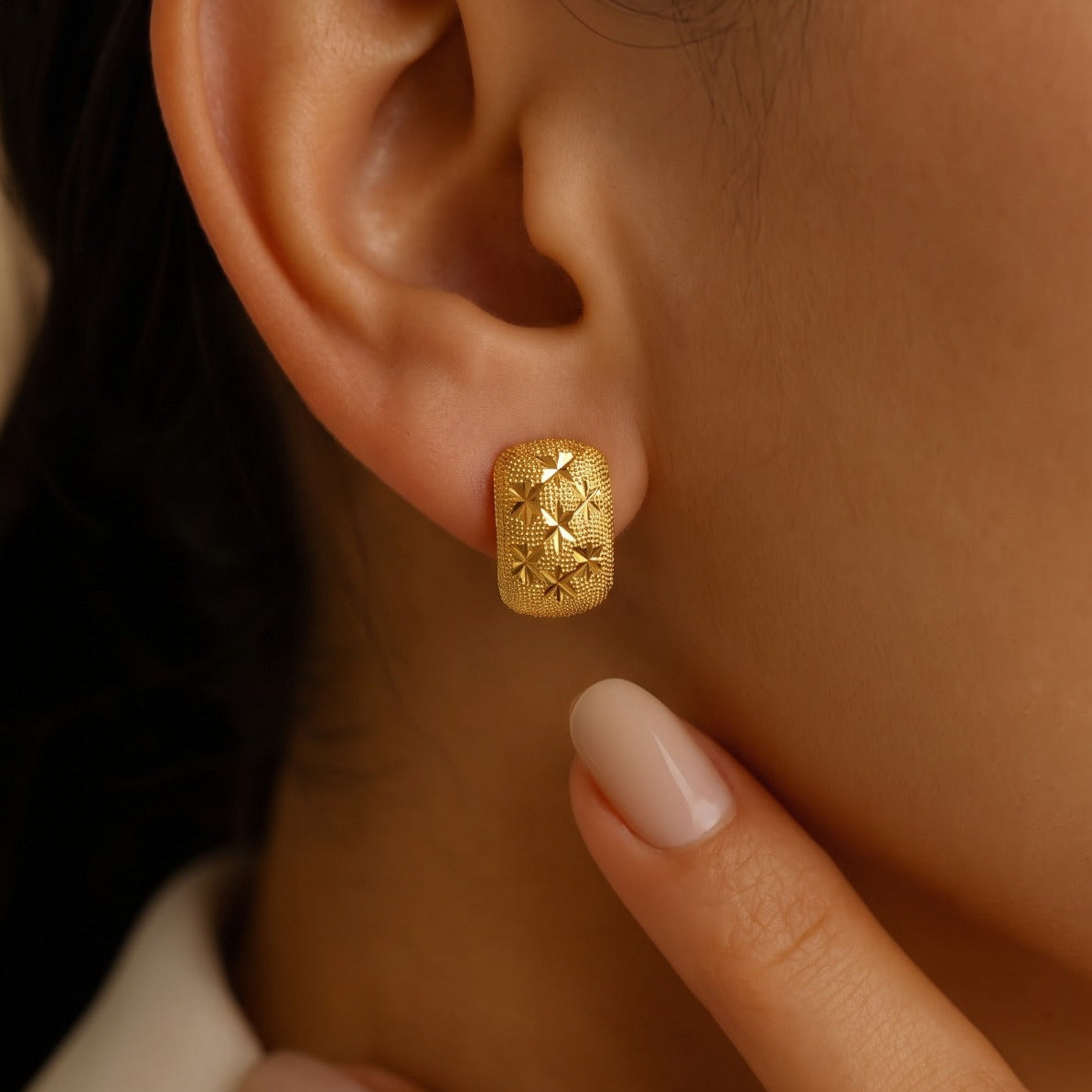 Beautiful Unique Design Gold Plated Earrings For Girls/women