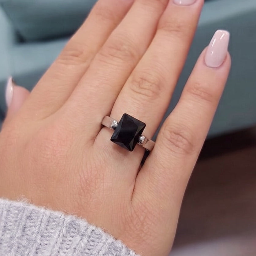 Charming Design Silver Plated Crystal Stone Ring For Girls/Women