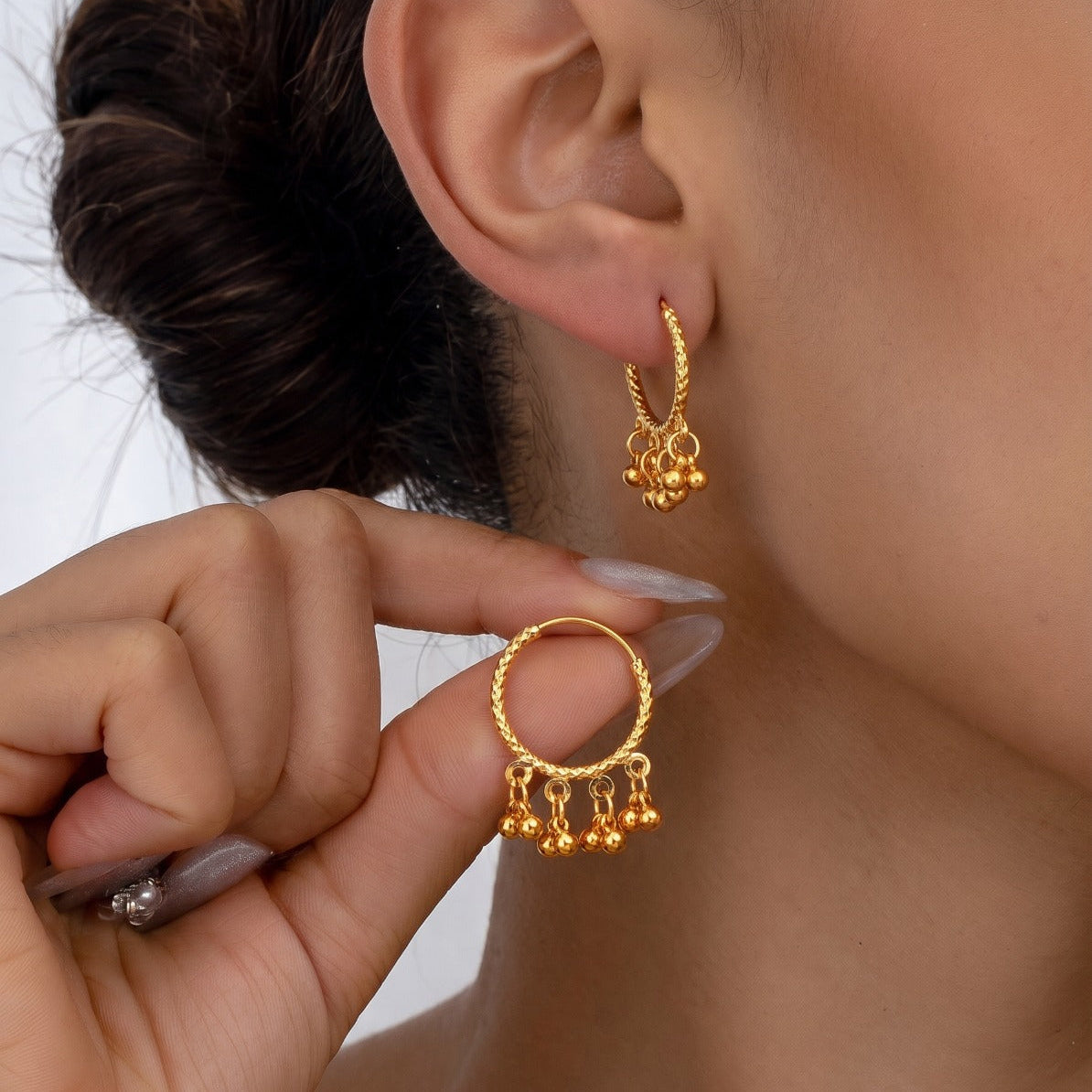 Luminous Unique Design Gold Plated Earrings For Girls/women