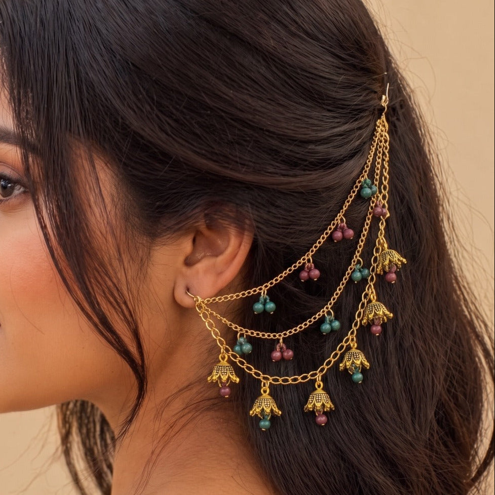Beautiful Unique Design Gold Plated Sahara For Girls/women