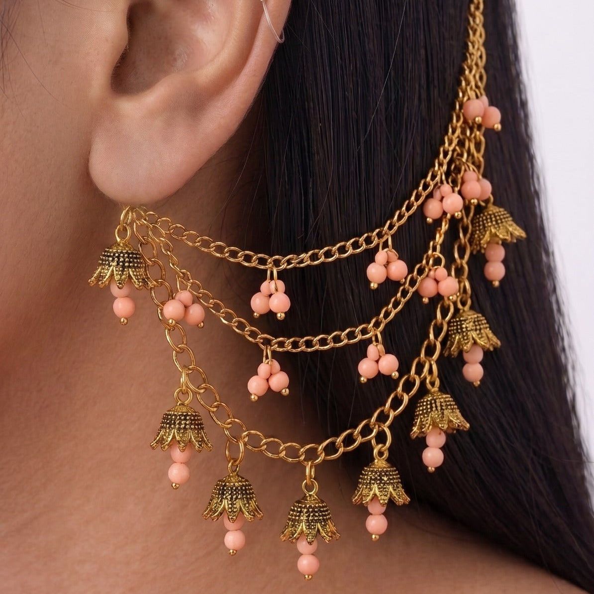 Beautiful Unique Design Gold Plated Sahara For Girls/women