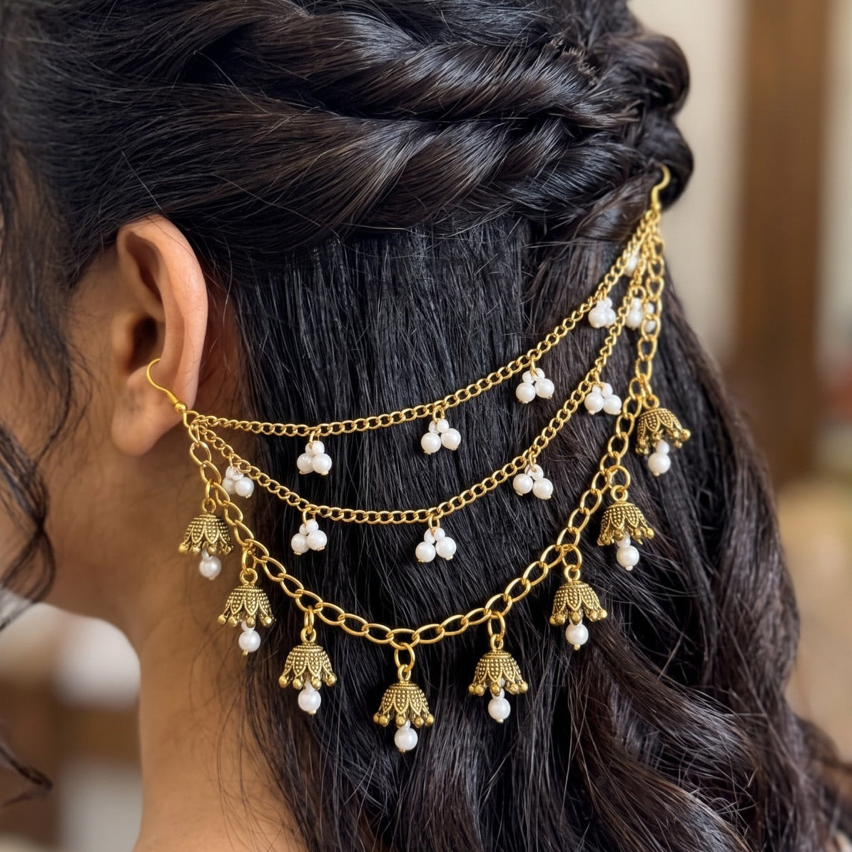 Beautiful Unique Design Gold Plated Sahara For Girls/women