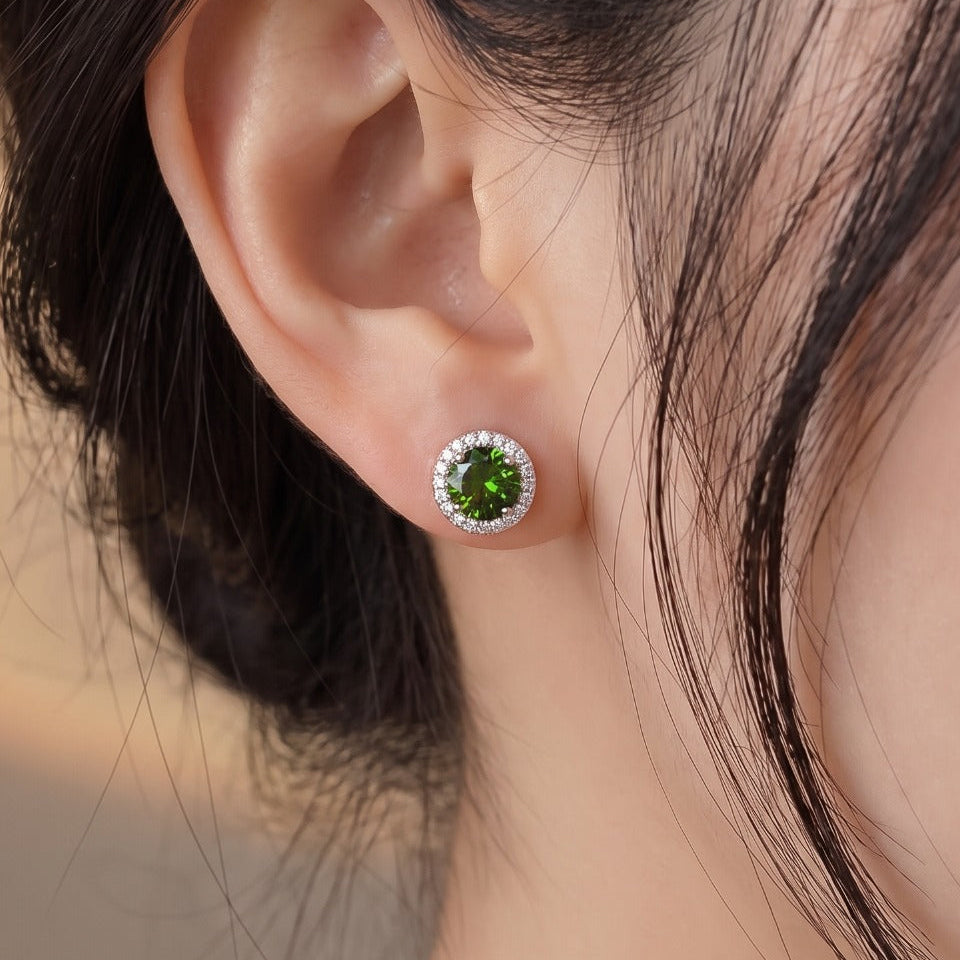 Luminous Design Silver Plated Crystal Stones Earrings For Girls/women