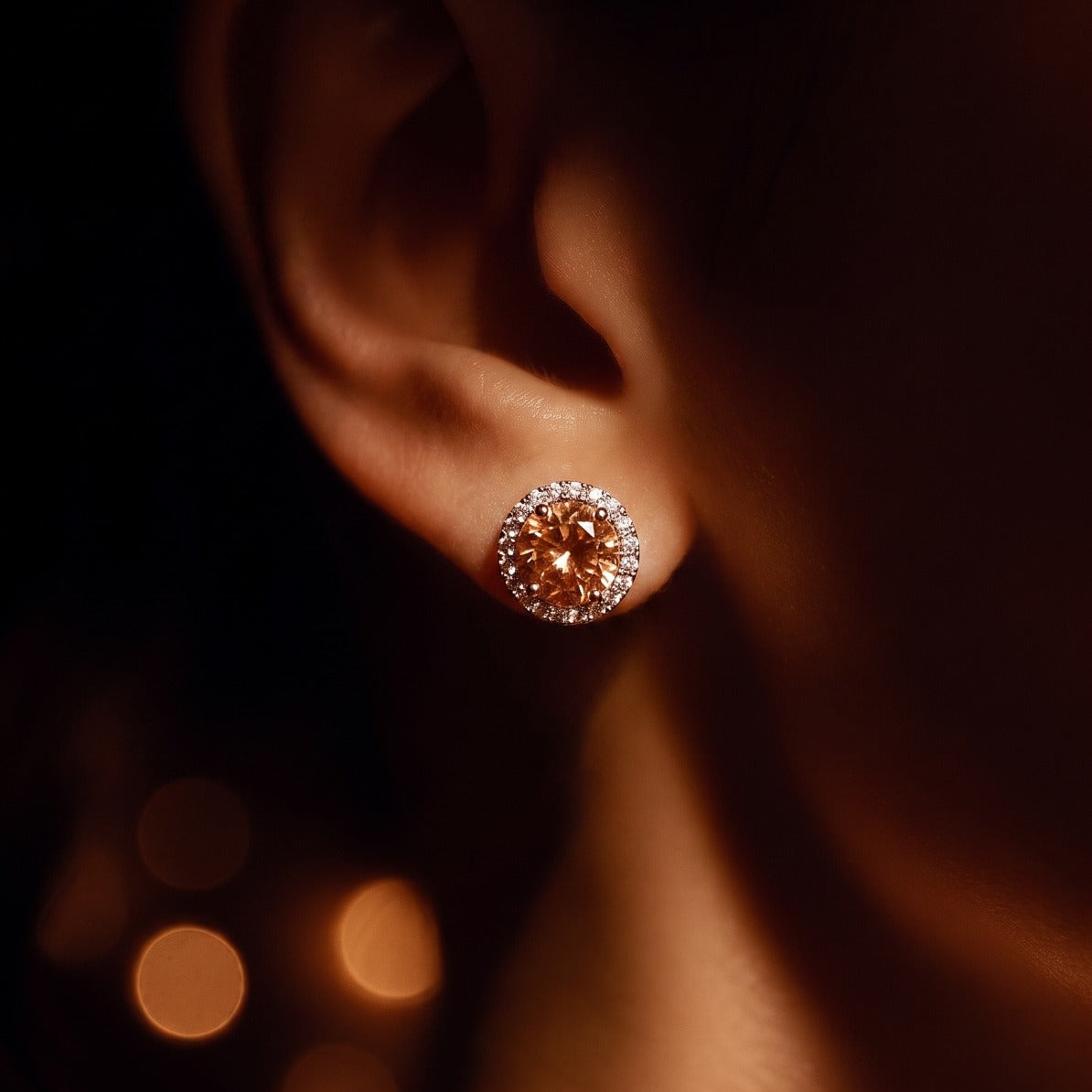 Luminous Design Silver Plated Crystal Stones Earrings For Girls/women