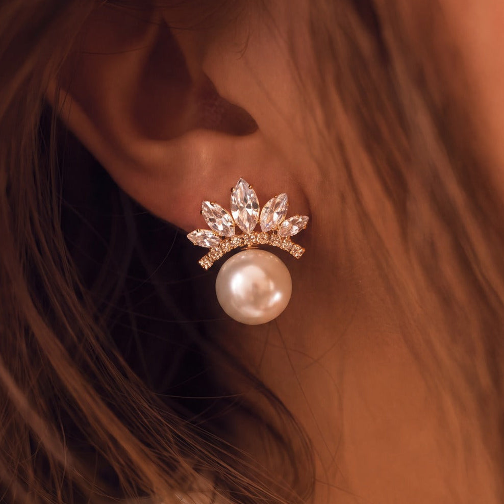 Luxury Unique Design Crystal Stones Earrings For Girls/women