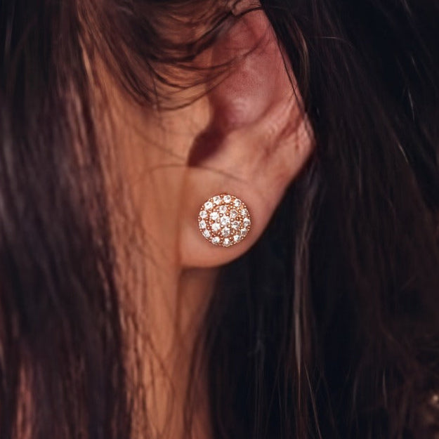 Charming Design Gold Plated Crystal Stones Tops For Girls/women