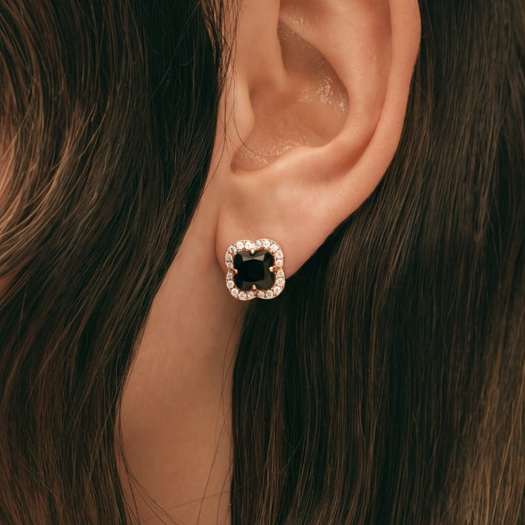 Dazzling Design Gold Plated Crystal Stones Earrings For Girls/women
