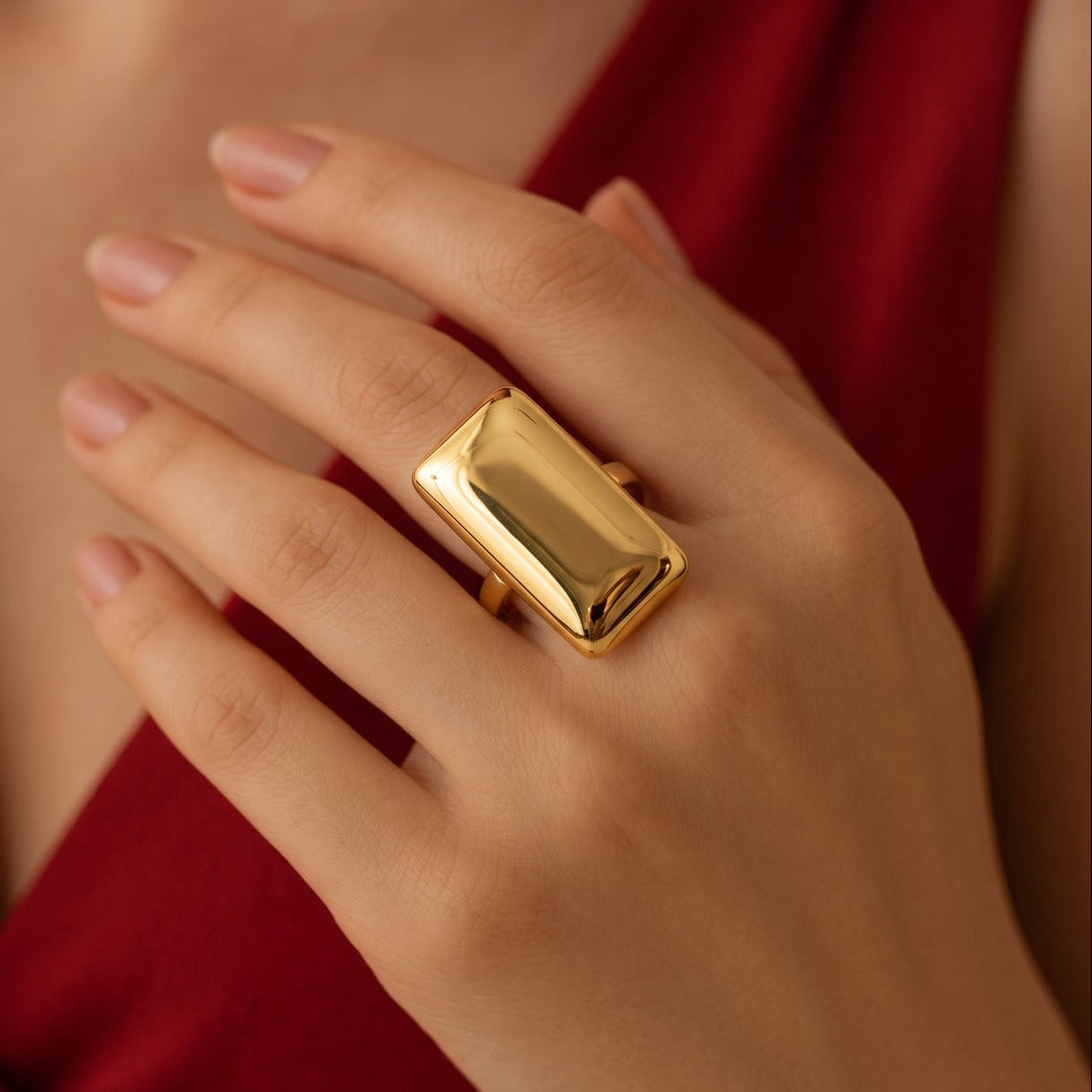 Elegant Design Gold Plated Ring For Girls/Women