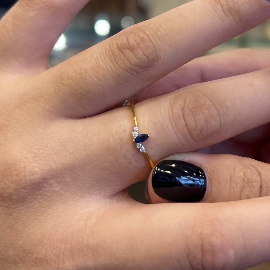 Solid 925 Chandi 2.3 grams 18K Gold Plated Ring