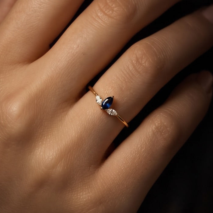Solid 925 Chandi 2.3 grams 18K Gold Plated Ring