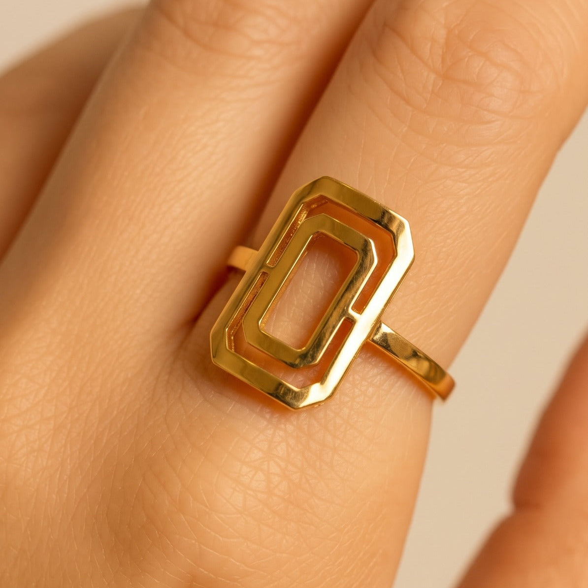 Stylish Unique Design Gold Plated Ring For Girls/women