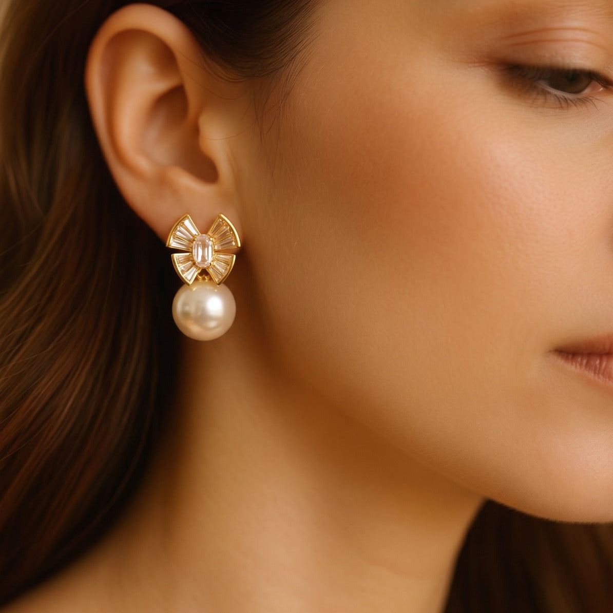 Beautiful Unique Design Crystal Stones Earrings For Girls/Women