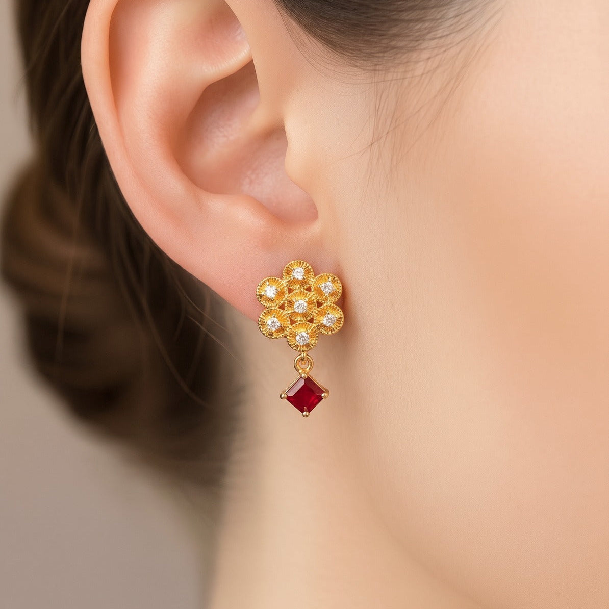 Luminous Unique Design Crystal Stones Earrings For Girls/Women