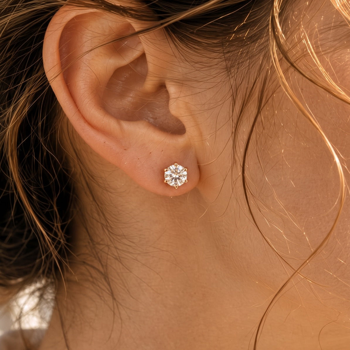 Luminous Design Gold Plated Crystal Stones Earrings For Girls/women