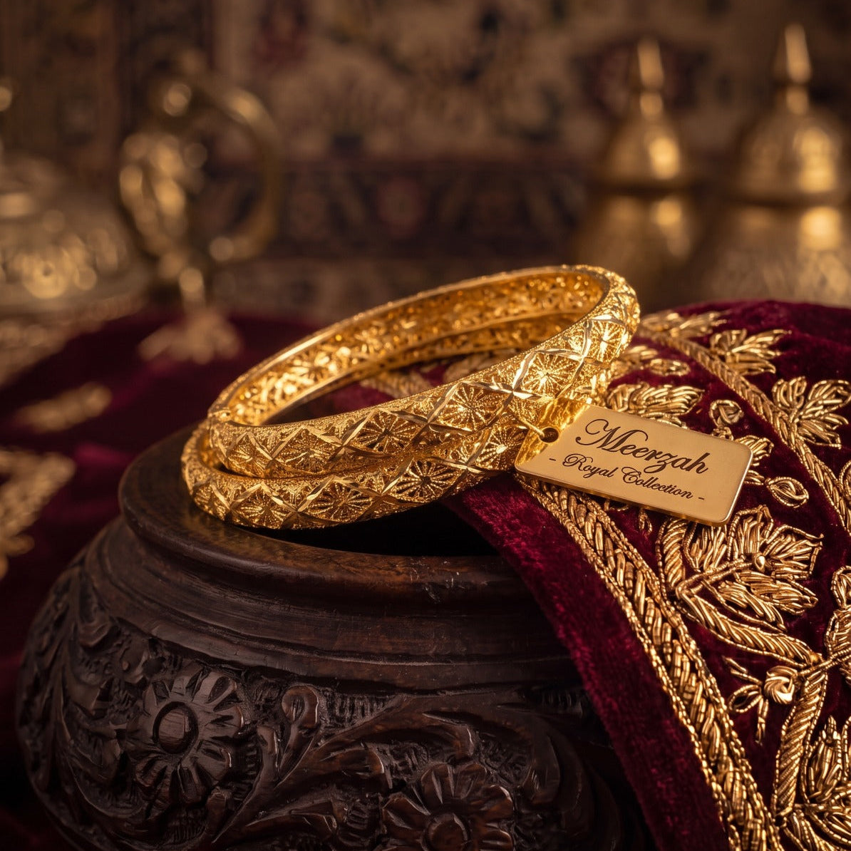 Fancy Design Gold Plated Bangle For Girls/women