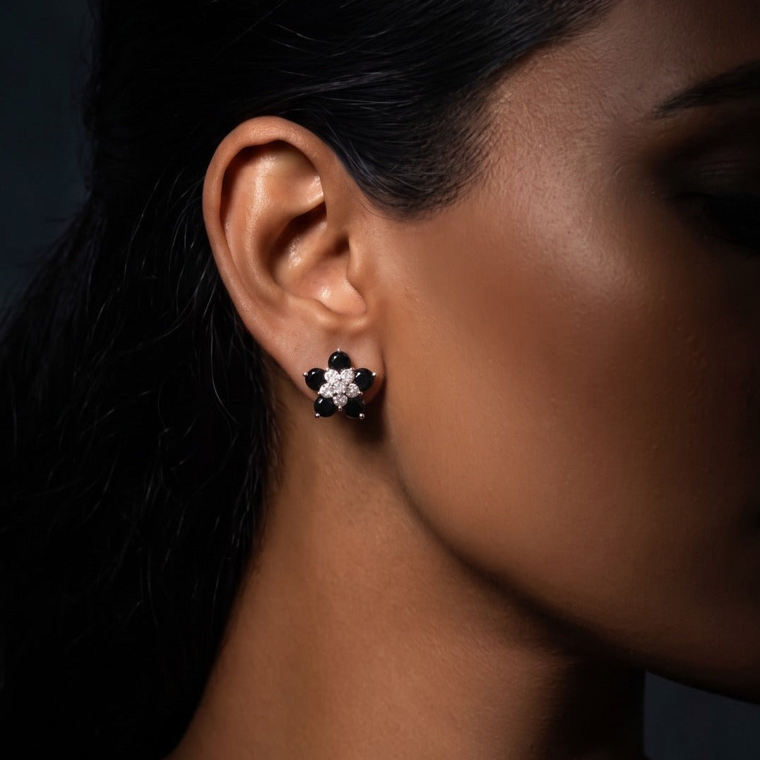 Charming Design Silver Plated Crystal Stones Earrings For Girls/women