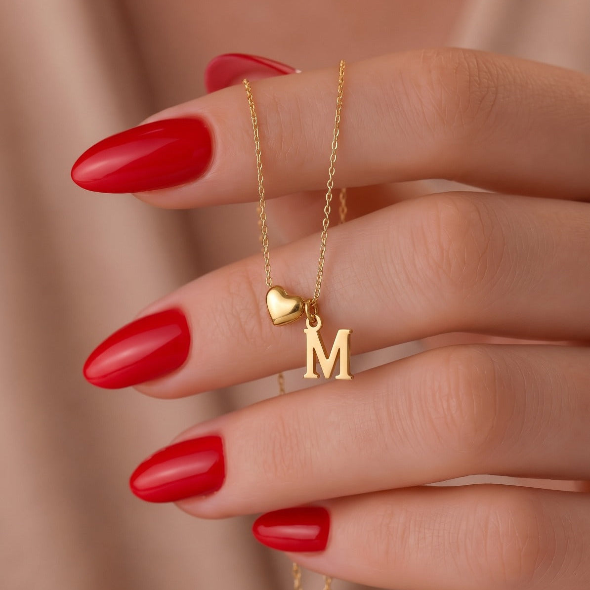 Sparkling Design Gold Plated Alphabet Necklace For Girls/women