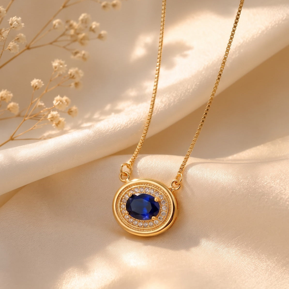 Glamorous Design Gold Plated Crystal Stones Necklace For Girls/women