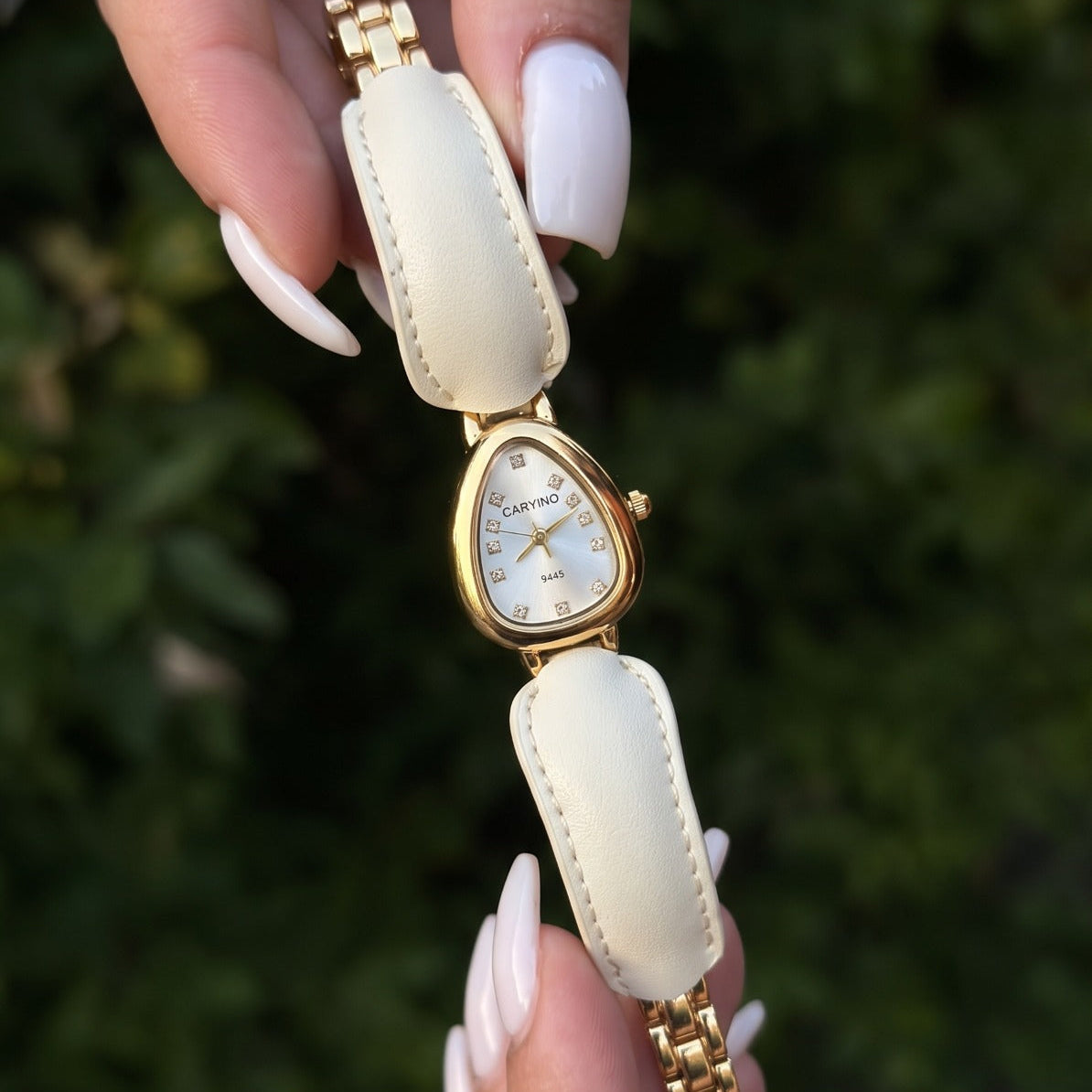 Luxury Watch Design Gold Plated Crystal Stones Bracelet for Girls/Women
