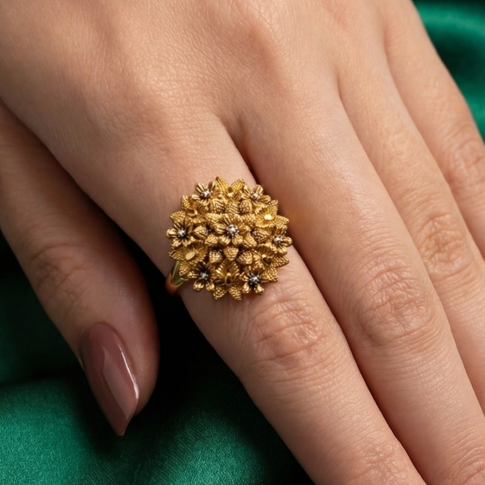 Charming Unique Design 24K RP Gold Plated 4.5 Gram Ring For Girls/Women