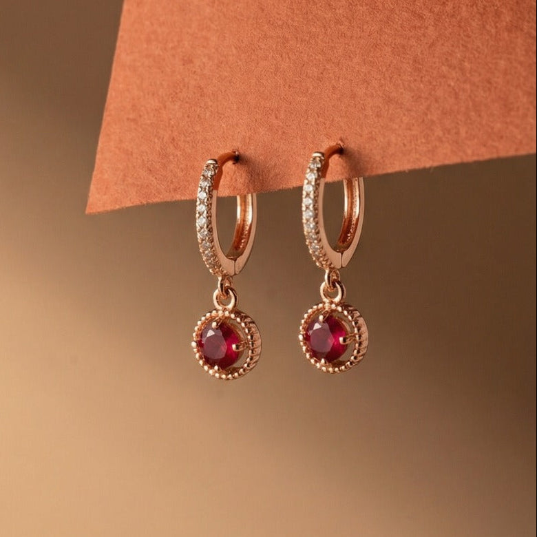 Luxury Unique Design Gold Plated Crystal Stones Earrings For Girls/women