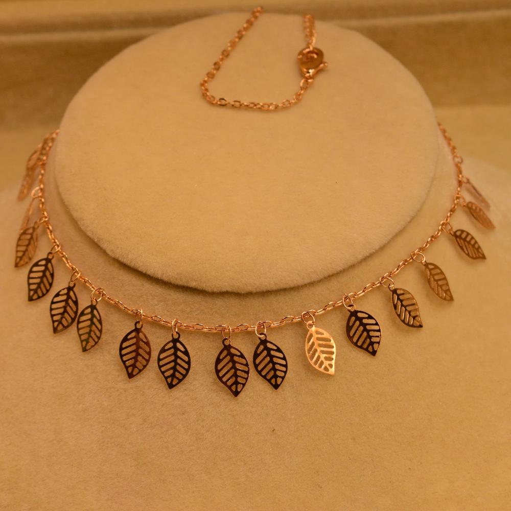 Luminous Fancy Leaf Design Long Chain for Girls/Women