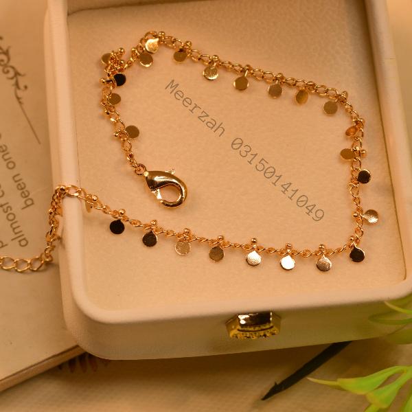 Beautiful Design Gold Plated Anklet for Girls/Women