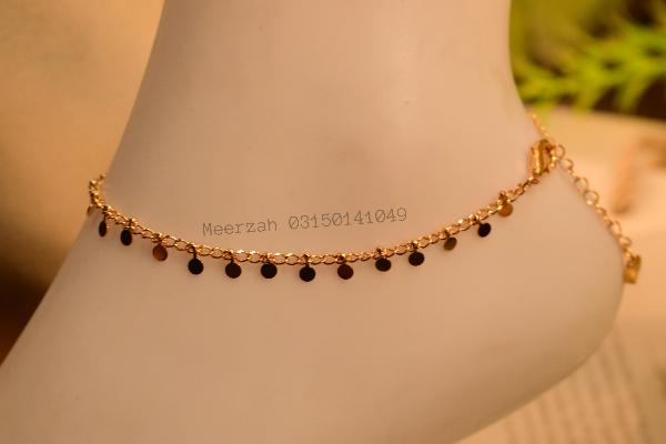 Beautiful Design Gold Plated Anklet for Girls/Women