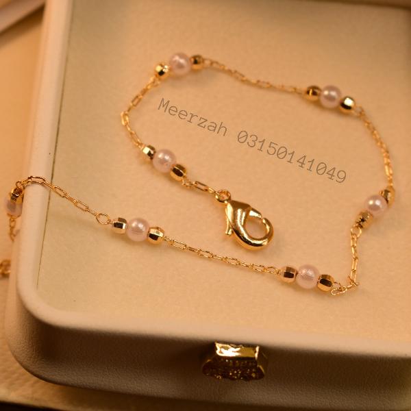 Glamorous Design Gold Plated Anklet for Girls/Women