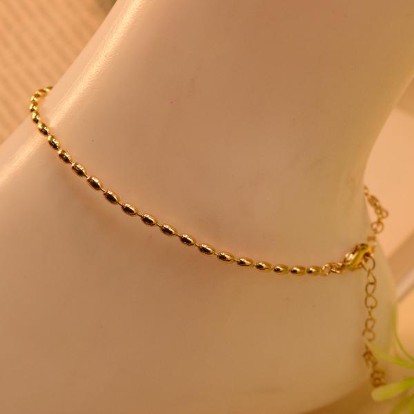 Stylish Design Gold Plated Anklet for Girls/Women