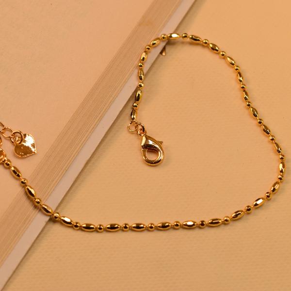 Elegant Unique Design Gold Plated Anklet for Girls/Women