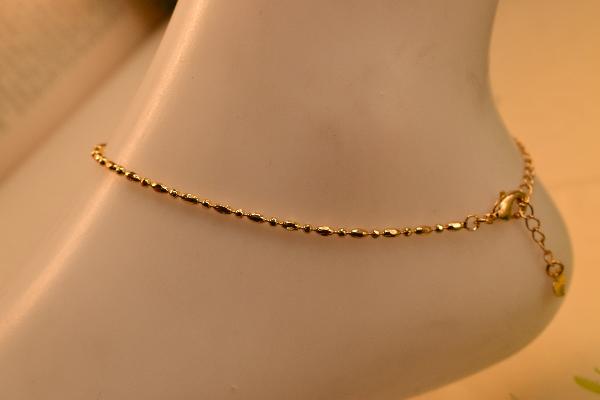 Elegant Unique Design Gold Plated Anklet for Girls/Women