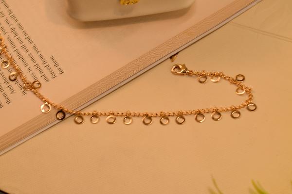 Glamorous Unique Design Gold Plated Anklet for Girls/Women